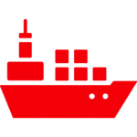 boat with containers